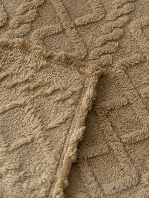 Ромбики(корица) Плед велсофт 150*200