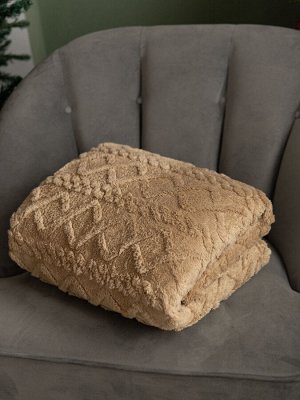 Ромбики(корица) Плед велсофт 150*200