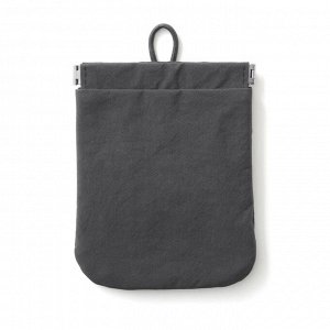 MUJI Wrinkle Nylon One-Touch Flat Pouch – плоский органайзер из жатого нейлона с удобным открытием