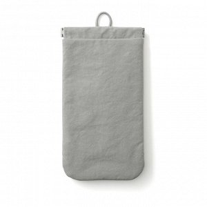 MUJI Wrinkle Nylon One-Touch Flat Pouch – плоский органайзер из жатого нейлона с удобным открытием