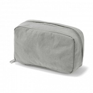 MUJI Wrinkle Nylon Wide-Open Pouch – вместительный органайзер из жатого нейлона с широким раскрытием