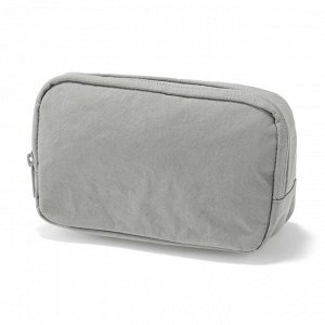 MUJI Wrinkle Nylon Wide-Open Pouch – вместительный органайзер из жатого нейлона с удобным раскрытием