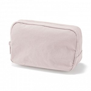 MUJI Wrinkle Nylon Wide-Open Pouch – вместительный органайзер из жатого нейлона с удобным раскрытием