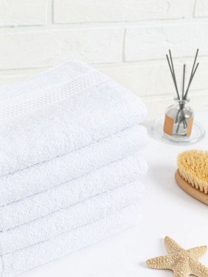 Полотенце махровое, 460 гр/м2, цвет: 024-БЕЛЫЙ