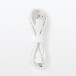 MUJI Soft USB Cable 1m (USB-A to USB-C) – мягкий USB-кабель, устойчивый к запутыванию