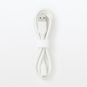 MUJI Soft Lightning Cable 1m (USB-A to Lightning) – мягкий кабель Lightning, устойчивый к запутыванию