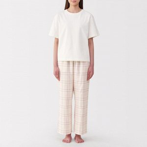 MUJI Double Gauze Roomwear Set – женский комплект для дома из джерси и марлевой ткани