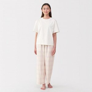MUJI Double Gauze Roomwear Set – женский комплект для дома из джерси и марлевой ткани