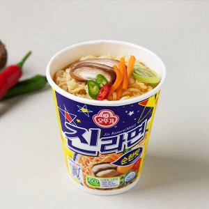 Лапша со вкусом грибов "Джин Рамен Jin Ramen" (Mild) 65г