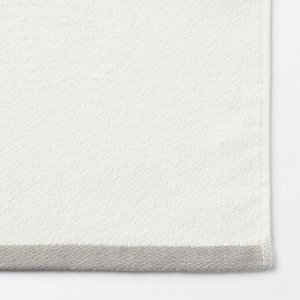 MUJI Bath Towel with Colored Edges – махровое полотенце с цветной каймой