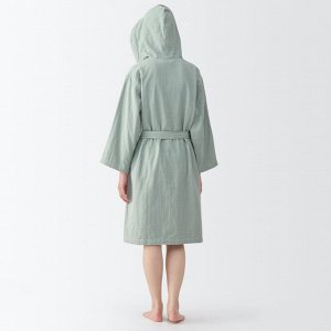 MUJI Gauze Pile Bath Gown – банный халат из марлевой и махровой ткани с капюшоном