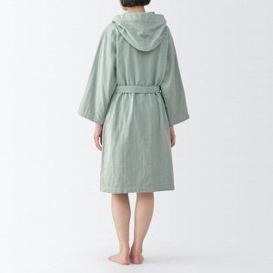 MUJI Gauze Pile Bath Gown – банный халат из марлевой и махровой ткани с капюшоном