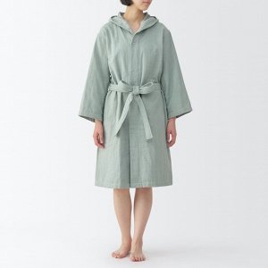MUJI Gauze Pile Bath Gown – банный халат из марлевой и махровой ткани с капюшоном