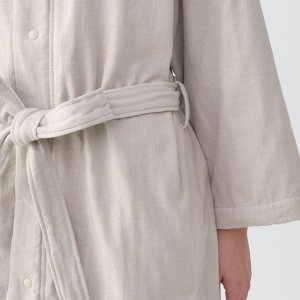 MUJI Gauze Pile Bath Gown – банный халат из марлевой и махровой ткани с капюшоном