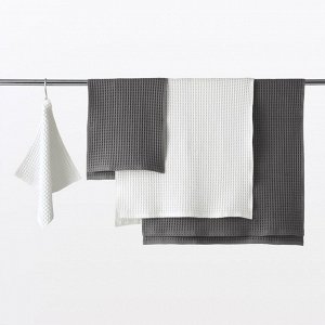 MUJI Waffle Hand Towel with Loop – вафельное полотенце с петелькой