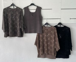 КОФТА+ТОП ОБЯЗАТЕЛЬНО УКАЖИТЕ ЖЕЛАЕМЫЙ ЦВЕТ!
