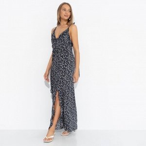 Платье из 100% вискозы, Хорошо быть мной (синее)