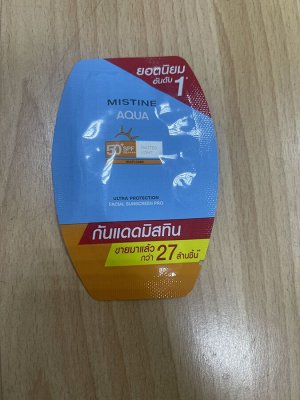 Пробник крема Mistine AQUA BASE SPF 50RA++++ matt&light facial sunscreen pro солнцезащитный крем