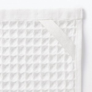 MUJI Waffle Hand Towel with Loop – вафельное полотенце с петелькой