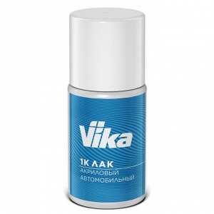 Краска для ремонта сколов и царапин Vika 1К, прозрачная (лак), акриловая, флакон с кисточкой 15мл, арт. 70000