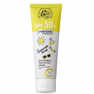 MONOLOVE BIO Крем солнцезащитный SPF 50+ SUMMER TIME (с мерцающим эффектом), 100мл