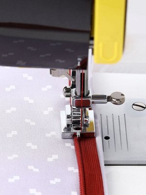 Лапка для швейных машин, для вшивания потайной молнии с направляющей, 2.2x1.8x0.8 см