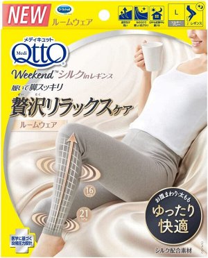 Компрессионные леггинсы с шелком Dr.Scholl MediQtto Compression Socks Weekend Leggings