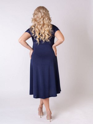 Платье Стразы (тёмно-синий)