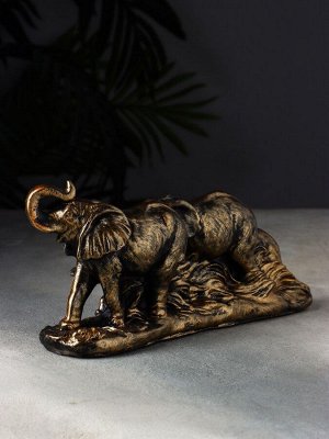 Фигурка полистоун «Семья слонов», 12x26x7 см
