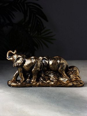 Фигурка полистоун «Семья слонов», 12x26x7 см