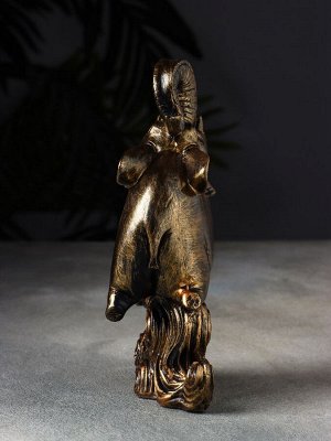 Фигурка полистоун «Слон на волне», 19x13x6 см