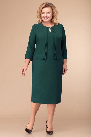 Платье Linia-L Б-1758 оттенки зеленого