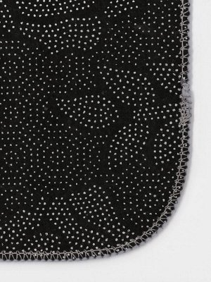 Коврики для ванной и туалета Доляна «Грета», 2 шт: 50x80, 40x50 см, цвет чёрно-белый