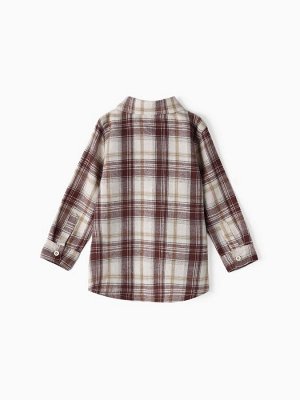 Рубашка детская фланелевая KAFTAN, коричневая