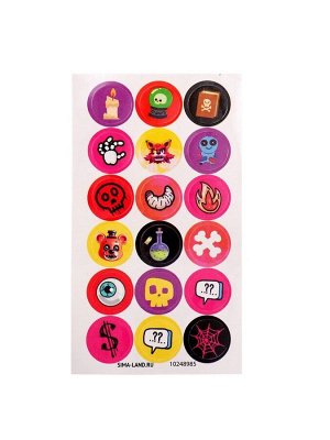 Игрушка - сюрприз Funny box «Страшный мишка»: детский брелок, наклейки, карточка, цвет МИКС