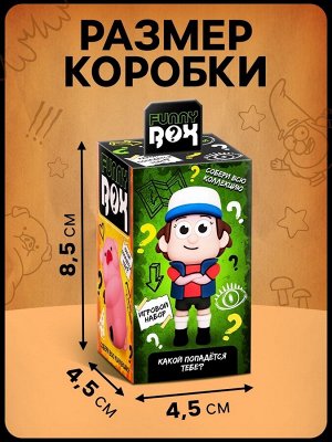 Игрушка - сюрприз Funny box «Весёлая семейка»: детский брелок, наклейки, карточка, цвет МИКС