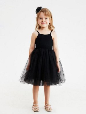 Платье для девочки MINAKU: PartyDress, чёрное.
