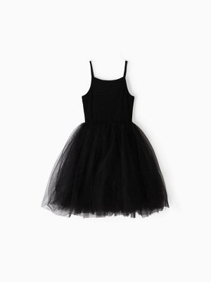 Платье для девочки MINAKU: PartyDress, чёрное.