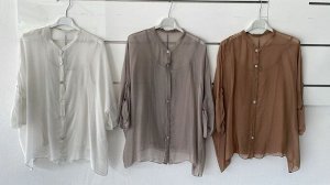 РУБАШКА ОБЯЗАТЕЛЬНО УКАЖИТЕ ЖЕЛАЕМЫЙ ЦВЕТ!
70% viscose  30% seta/silk