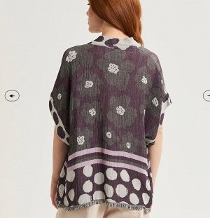 Кардиган KIMONO CORTO Tessuto 75%VI 25%CO BURRO-GLICINE
Накидка кардиган бренд Алесия Санти, коллекция лето 2025
Со ссикдой и без таможни