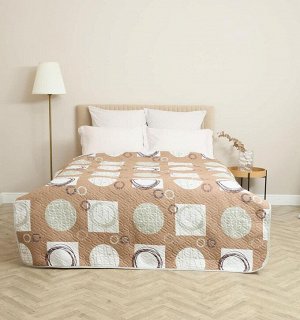 Покрывало двустороннее 150*220 п/э Комфорт "Круги"