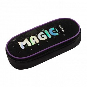 Пенал корпусный 1 отделение, 220*90*45 мм, Berlingo ""Purple Magic"", полиэстер