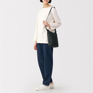 MUJI Foldable Water-Repellent Shoulder Tote Bag – компактная складная сумка 2-в-1 (маленькая)