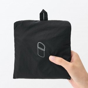 MUJI Foldable Water-Repellent Shoulder Tote Bag – компактная складная сумка 2-в-1 (маленькая)