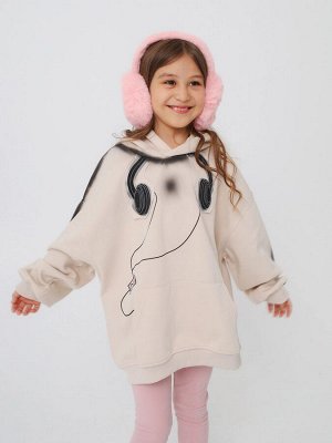 Наушники меховые FluffFold, розовые