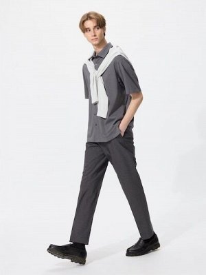 UNIQLO - брюки Kando с лёгким прилеганием - 08 DARKGRAY