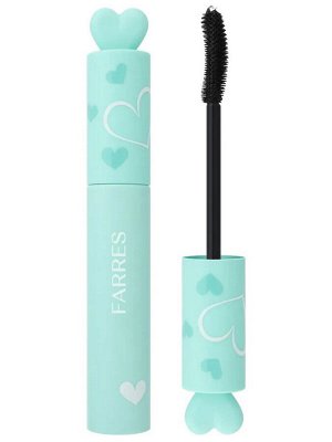 FARRES 4929 Тушь для ресниц More Love Естественный взгляд (зеленый корпус), черная #  NEW