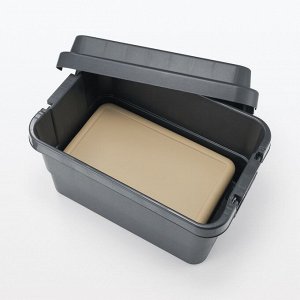 MUJI Foldable Soft Cooler Bag with Shoulder Strap Beige 30L – складная мягкая изотермическая сумка с плечевым ремнём, бежевая, 30 л