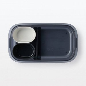 MUJI Easy-to-Clean Lunch Box – удобный в мытье ланч-бокс, черный