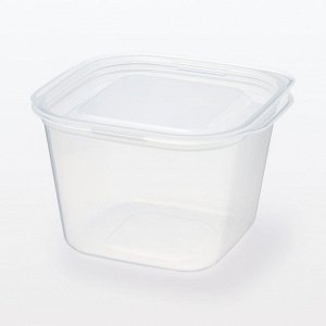 MUJI Microwave-Safe Food Container with Lid – Контейнеры с крышкой для еды, подходящие для СВЧ,  900 мл (2 шт)
